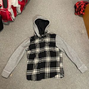 Hollister Flannel Hoodie